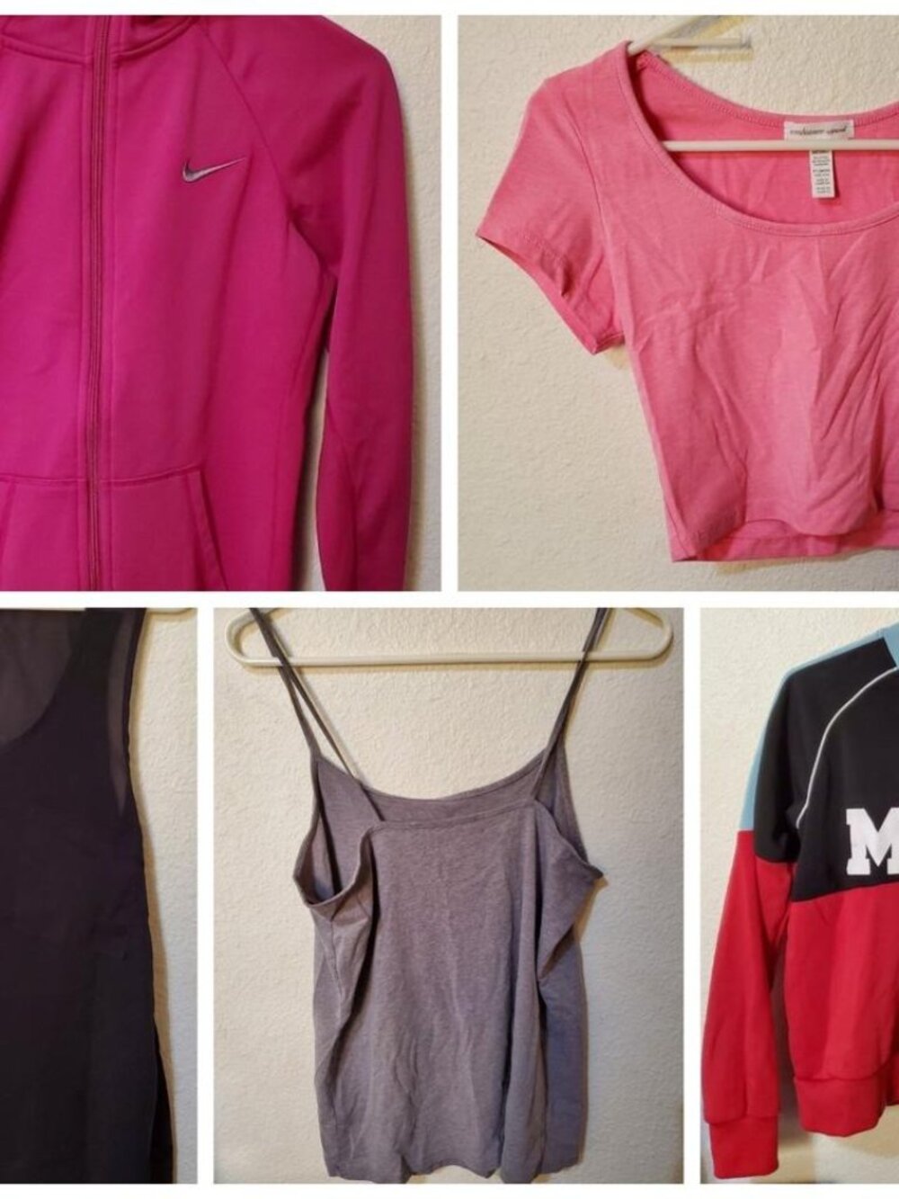Women's Clothes Bundle Lot Deal Crop Top Shirt Sweatshirt Sweater Thermal